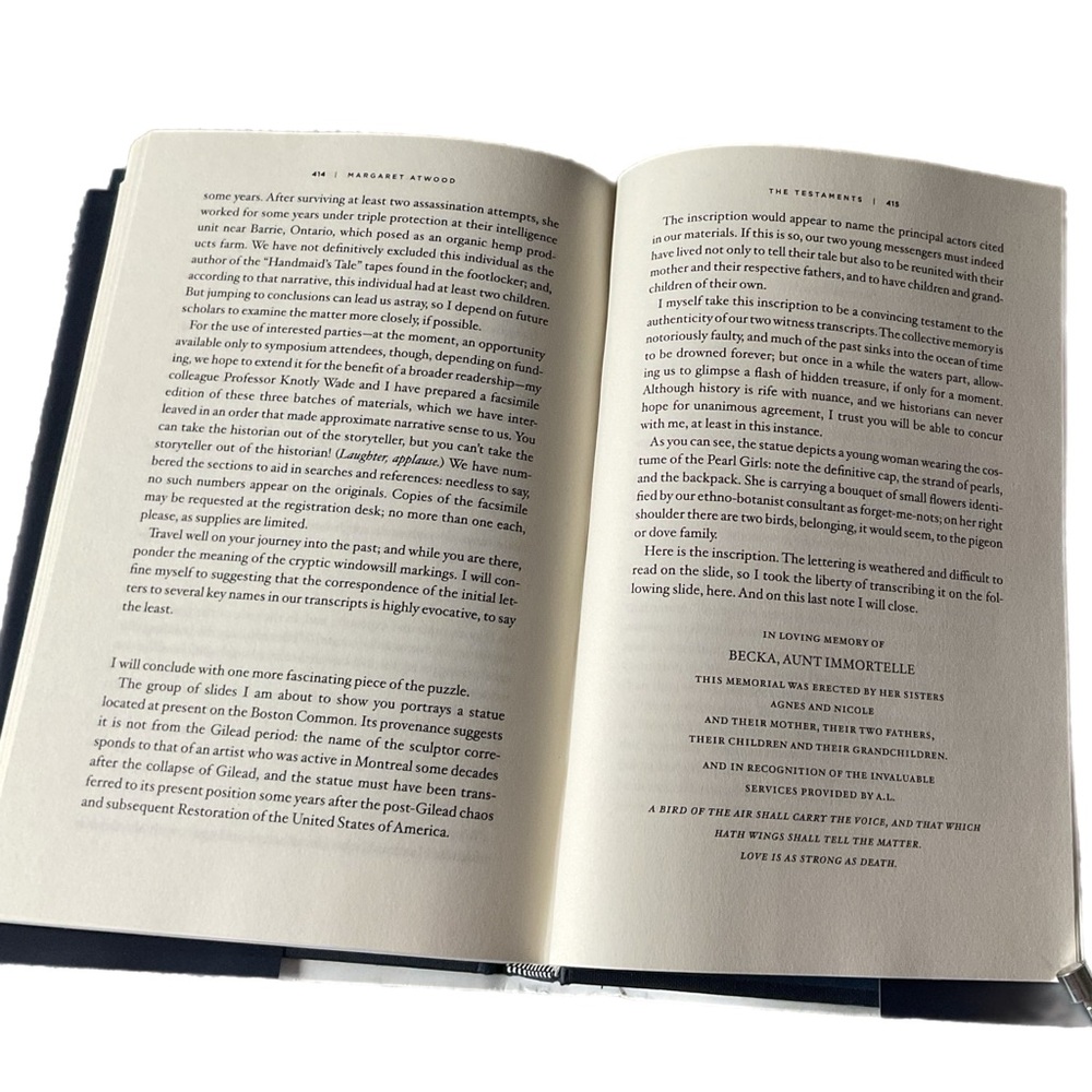 The Testaments by Margaret Atwood: The Sequel to The Handmaid's Tale 1st Edition - Picture 11 of 14
